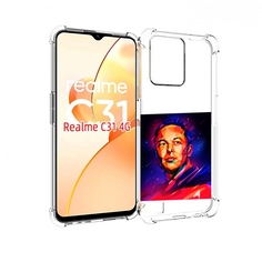 Чехол MyPads Илон-Маск для OPPO Realme C31