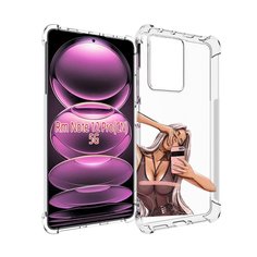Чехол MyPads девушка-в-прозрачной-одежде для Xiaomi Redmi Note 12 Pro