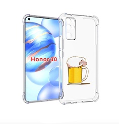 Чехол бампер MyPads кружка пива для Honor 30 (BMH-AN10) противоу
