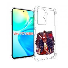 Чехол MyPads девушка-с-текучей-маской женский для Vivo Y77 5G