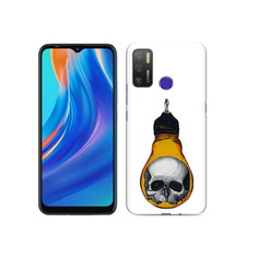 Чехол MyPads Tocco для Tecno Spark 5 Air череп в лампочке