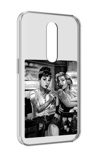 Чехол MyPads тату мастер для Motorola Moto X Force (XT1585 / XT1581)