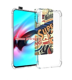 Чехол MyPads Лейблы-на-постере для Honor X10