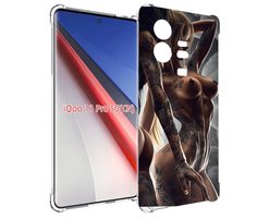 Чехол бампер MyPads девушки-инь-и-янь-в-татуировках для Vivo iQO...