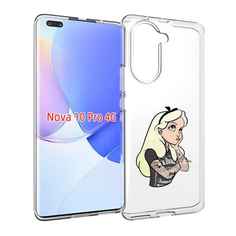 Чехол MyPads принцесса-в-татуировках женский для Huawei Nova 10 Pro противоударный