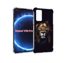 Чехол бампер MyPads Лев-в-тени мужской для Honor V30 Pro