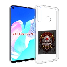 Чехол бампер MyPads маска с клыками и рогами для Huawei P40 Lite
