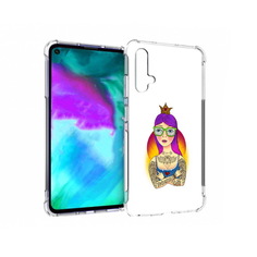Чехол бампер MyPads девушка в татуировках с короной для Huawei n