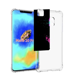Чехол MyPads скелет-робот-фиолетовый для Huawei Mate 20 Pro/Mate 20 RS 6.39