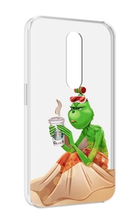 Чехол MyPads Гринч-в-платье для Motorola Moto X Force (XT1585 / XT1581)