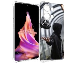 Чехол MyPads Сними-маску для Oppo Reno 9/Reno 9 Pro