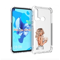 Чехол бампер MyPads Роскошное-платье женский для Huawei P20 Lite