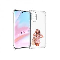 Чехол MyPads Девушка-в-мини-платье женский для Huawei Nova 8 (ANG-LX1)