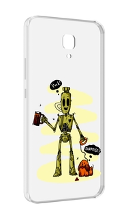 Чехол MyPads прикольный робот для Meizu M5 Note