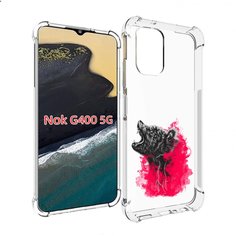Чехол MyPads медведь в дымке для Nokia G400 5G