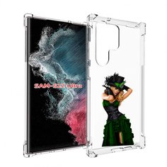 Чехол MyPads девушка-в-модном-длинном-платье женский для Samsung Galaxy S23 Ultra