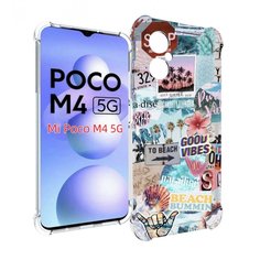 Чехол MyPads Пляжи-постер для Xiaomi Poco M4 5G