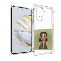 Чехол MyPads девушка-с-каре-и-тату для Huawei Nova 10 SE