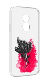Чехол MyPads медведь в дымке для Doogee S51
