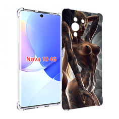 Чехол MyPads девушки-инь-и-янь-в-татуировках для Huawei Nova 10