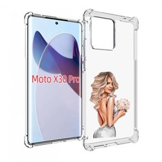 Чехол MyPads Роскошное-платье женский для Motorola Moto X30 Pro