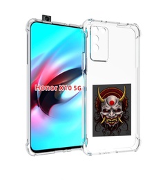 Чехол MyPads маска с клыками и рогами для Honor X10