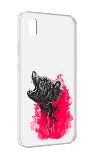 Чехол MyPads медведь в дымке для ZTE BLADE L210