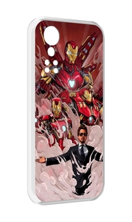 Чехол MyPads Тони-Старк-и-костюмы для ZTE Axon 30 5G / Axon 30S