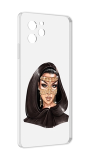 Чехол MyPads девушка-в-золотой-маске для Huawei Nova Y61 / Huawei Enjoy 50z