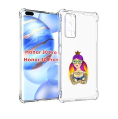Чехол бампер MyPads девушка в татуировках с короной для Huawei H