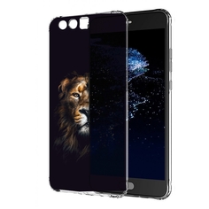 Чехол бампер MyPads Лев-в-тени мужской для Huawei P10 Plus проти