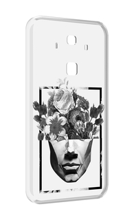 Чехол MyPads черно белая ваза в абстракции для Huawei Mate 10 Pro