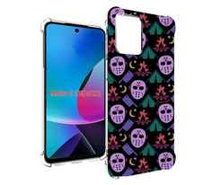 Чехол MyPads фиолетовые маски для MOTO G 5G 2023