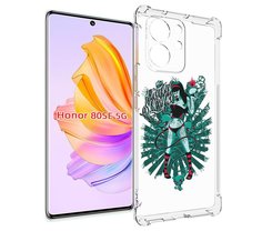 Чехол MyPads нарисованная девушка в татуировках для Honor 80 SE