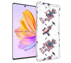 Чехол MyPads мини-роботы для Honor 80 SE