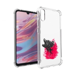 Чехол бампер MyPads медведь в дымке для Huawei Enjoy 9.