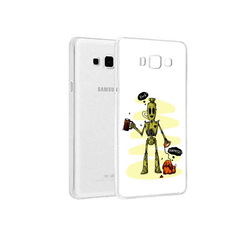 Чехол MyPads Tocco для Samsung Galaxy A3 (2015) прикольный робот