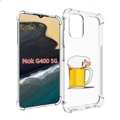 Чехол MyPads кружка пива для Nokia G400 5G