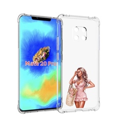 Чехол MyPads Девушка-в-мини-платье женский для Huawei Mate 20 Pro/Mate 20 RS 6.39