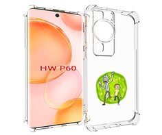 Чехол MyPads рик-и-морти-в-кружке для Huawei P60