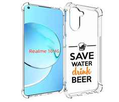 Чехол MyPads Пей-пиво для Realme 10
