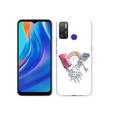Чехол MyPads Tocco для Tecno Spark 5 Air абстракция руки в татуировках