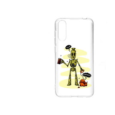 Чехол MyPads Tocco для ZTE Blade A7 2020 прикольный робот (PT142232.471.557)