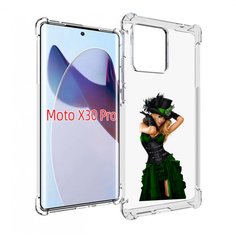 Чехол MyPads девушка-в-модном-длинном-платье женский для Motorola Moto X30 Pro