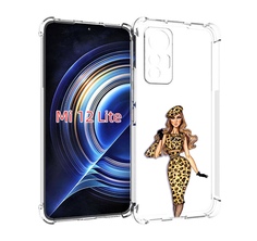 Чехол MyPads леопардовое платье женский для Xiaomi 12 Lite
