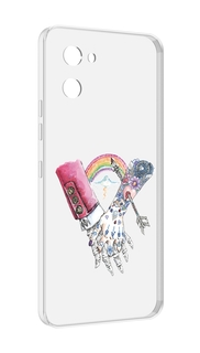 Чехол MyPads абстракция руки в татуировках для UMIDIGI G1