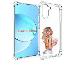 Чехол MyPads Роскошное-платье женский для Realme 10