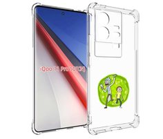 Чехол бампер MyPads рик-и-морти-в-кружке для Vivo iQOO 11 Pro пр...