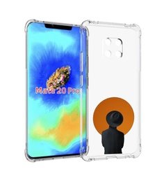 Чехол MyPads парень в шляпе в оранжевом кружке для Huawei Mate 20 Pro/Mate 20 RS 6.39