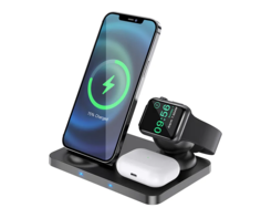 Беспроводное зарядное устройство Hoco CW33 3 в1 Wireless Fast Charger для смартфонов/Apple No Brand
